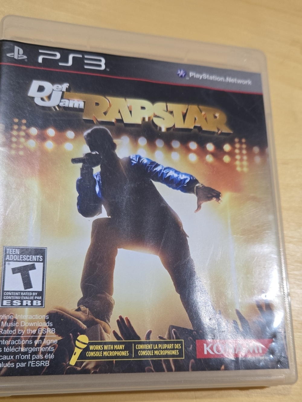 Sony Def Jam Rapstar PS3 Game - Gold & Black Cover Art
